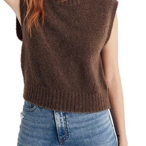 Madewell Bouclé Sweater Vest NWT